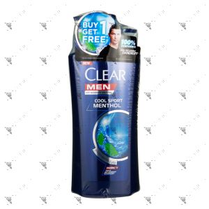 Clear Men Shampoo 650ml + 450ml Cool Sport Menthol