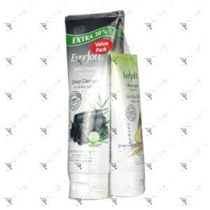 Eversoft Cleanser 130gx2 Bamboo Charcoal & Cucumber +50g Avocado & Rice Bran