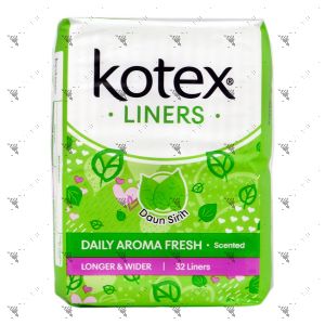 Kotex Fresh Liners Longer and Wider With Green Tea Scent 32S