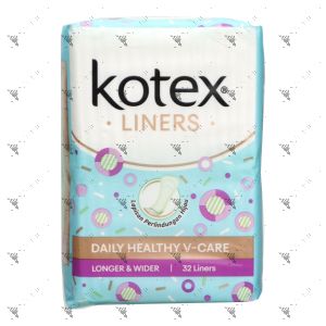 Kotex Longer & Wider 32s Daily Healthy V-Care