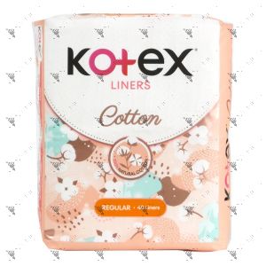 Kotex Liners Regular 40s Cotton