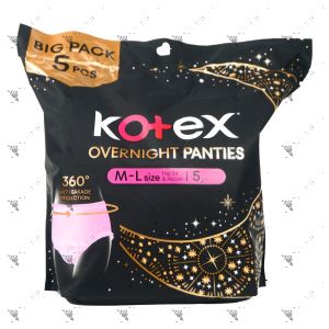 Kotex Overnight Panties Size M-L 5s