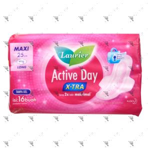 Laurier Active Day X-TRA Maxi Wing Long 25cm 16s