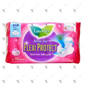 Laurier Active Day Flexi Protect Slim Wing 22cm 18s