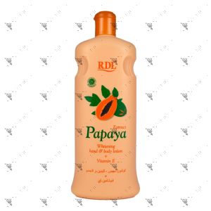 RDL  Whitening hand & Body Lotion 600ml Papaya Extract