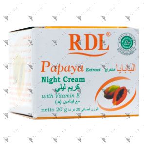 RDL Papaya Extract Night Cream 20g with Vitamin E