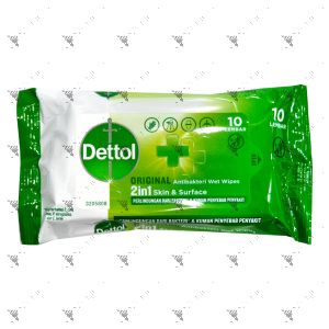 Dettol Antiseptic Wet Wipes 10S