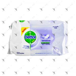 Dettol Antiseptic Wet Wipes 50s Sensitive