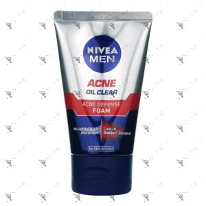 Nivea Men Oil Control Acne Clear Facial Foam 100ml