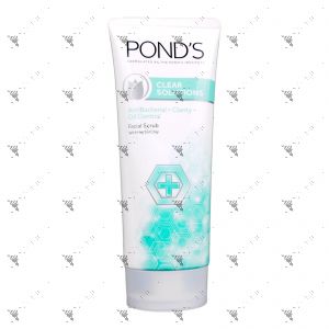 Pond's Clear Solutions Anti-Bacterial + Clarity Facial Scrub Green 100g