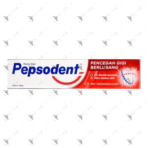 Pepsodent Toothpaste Regular 12hr Protection 190g Red