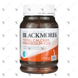 BlackMores Total Calcium Magnesium + D3 200 Tablets