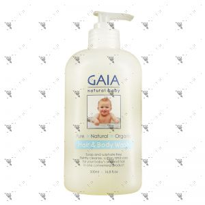 Gaia Natural Baby Hair & Body Wash 500ml