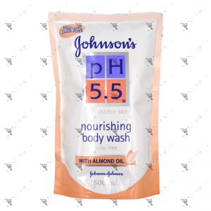 Johnson's PH5.5 Bodywash 500ml Refill Almond Oil