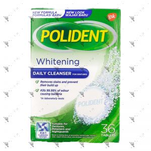 Polident Denture Cleanser Whitening 36S