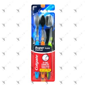 Colgate Toothbrush Super Flexi Charcoal 3s Soft