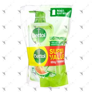 Dettol Bodywash Refill 850gx2 Lasting Fresh