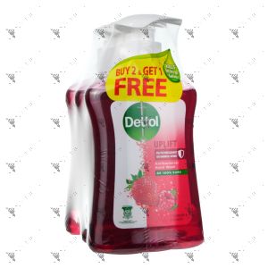 Dettol Handwash 250gx3 Uplift Strawberry & Raspberry