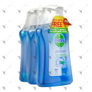 Dettol Profresh Handwash 250mlx3 Cool
