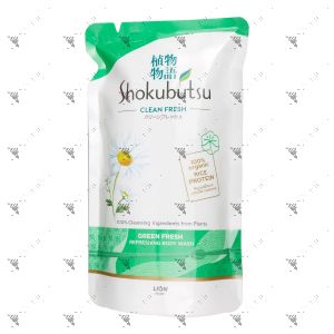 Shokubutsu Shower Cream Refill 550g Green Freshness
