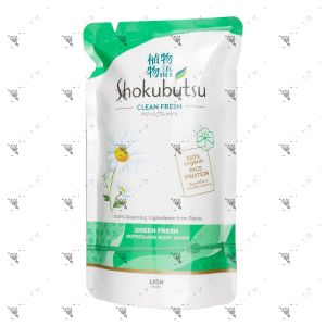Shokubutsu Shower Cream Refill 550g Green Freshness