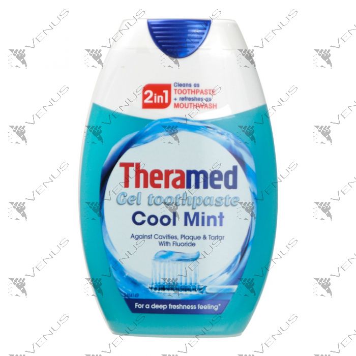Theramed 2in1 Gel Toothpaste + Mouthwash 75ml Cool Mint