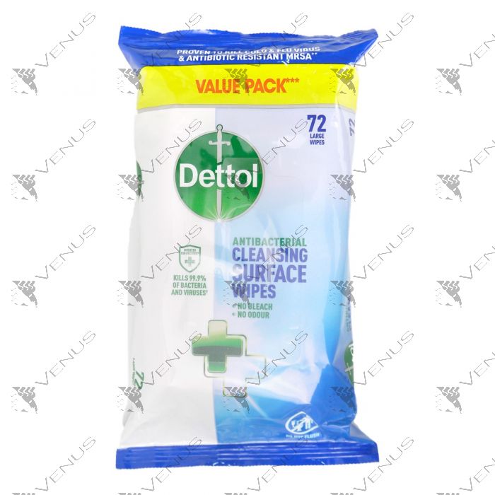 Dettol Anti Bacterial Cleansing Surface Wipes 72s