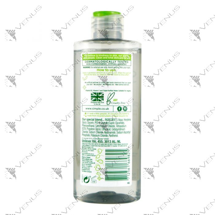 Simple micellar water toner hotsell
