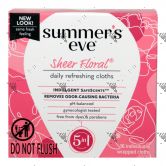 Summer's Eve Sheer Floral Refreshing Cloths 16s