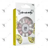 Unknown Lemonade False Nails 28s w/ Nail Glue Set