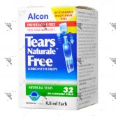 Tears Naturale Free Lubricant eye Drops 32x0.8ml