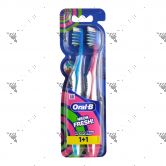 Oral-B Toothbrush Neon Fresh 2s Soft Pack