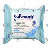 Johnson's Moisturising Facial Wipes for Dry Skin 25s