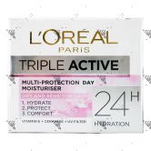 L'Oreal Triple Active Day Moisturizer 50ml Dry & Sensitive Skin