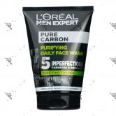 L'Oreal Men Daily Face Scrub Pure Carbon 100ml Purifying