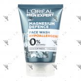 L'Oreal Men Face Wash Magnesium Defence 100ml Hypoallergenic