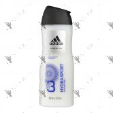 Adidas Body Hair Face 3in1 Hydra Sport 400ml