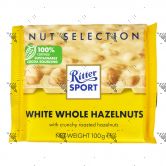 Ritter Sport White Whole Hazelnuts 100g