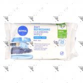 Nivea Cleansing Wipes Biodegradable 25s Refreshing