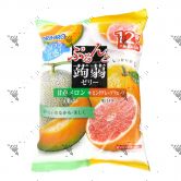 Orihiro Konjac Jelly Pouch Melon & Pink Grapefruit Flavour 240g