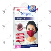 Nexcare 3m Comfort Mask Women M-Size Red 1s 8550+