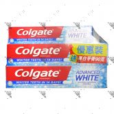 Colgate Toothpaste Advanced Whitening 2x160g+90g