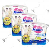 Merries Baby Diapers Pants XXL 26s (1Carton=3pack)