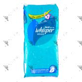 Whisper Heavy Flow and Overnight Wings Sanitary Pad (16 Pads)
