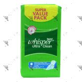 Whisper Ultra Clean Heavy and Overnight Wings Sanitary Pad 32s