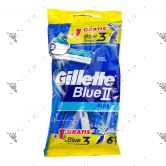 Gillette Blue II Plus Razors Ultragrip 5s + 1s