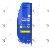 Head & Shoulders Ultra Men Shampoo 400ml Sport Fresh 2in1