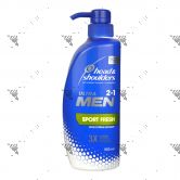 Head & Shoulders Ultra Men Shampoo 550ml Sport Fresh 2in1