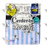Center-In Compact 1/2 Night Wings Unscented 30.5cm 12s