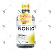 Lion Nonio +Medicated Mouthwash 600ml Light Herb Mint Alcohol Free